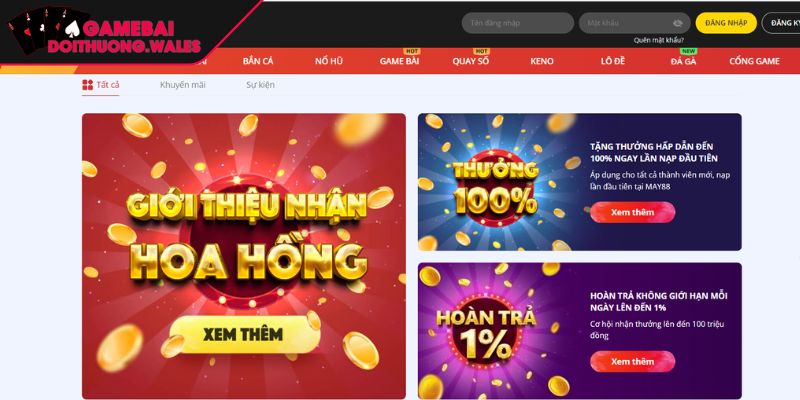 MAY88 Đánh Giá Toàn Diện Nhà Cái Trực Tuyến Hàng Đầu 3 Gây ấn tượng với đa dạng ưu đãi hấp dẫn